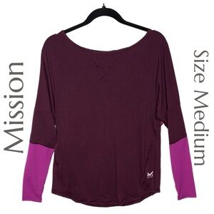Mission - VaporActive™ Warming Long Sleeve Top - Size Medium